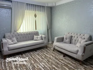  1 كنب حديث سبع مقاعد ثنائيه وثلاثيه ومفردتين
