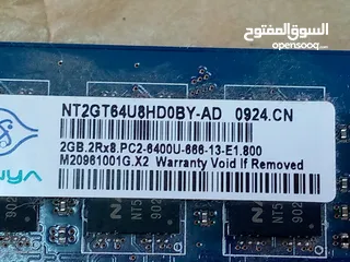  1 رام RAM DDR2 2G