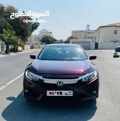  6 *HONDA CIVIC*  *Agency Bahrain* Model -  *2019* Km - 90k km Engine -  2.0L Color – Maroon  *Passing