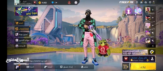 1 بيع حساب فري فاير