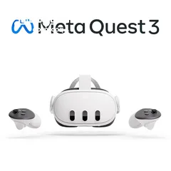  12 Meta Quest 3 (128 GB) VR Headset -ميتى كويست نظارة الواقع الافتراضي 3  استخدام خفيف والجهاز نظيف