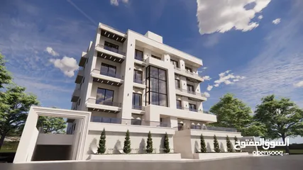  2 ارضية استثمارية 100متر في حي الجامعه الاردنية بتشطيب مميز