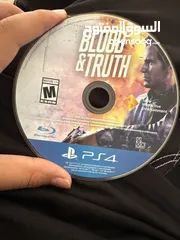  4 لعبة  blood and truth للبيع لجهاز الكونسل PlayStation 4 ps4 وابضا تنفع لجهاز  ps5  PlayStation  5