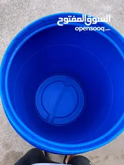  3 براميل بلاستيك نضاف