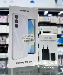  1 جهاز جديد بالكرتونة Samsung A16 5G رام 12 جيجا 128 مكفول سنة متوفر توصيل