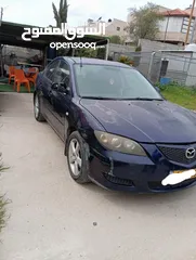  3 مازدا شلوش مشطوب متور قير جداد  شاشه  جنط مغنيسيوم  حبتها عليها  هيئه