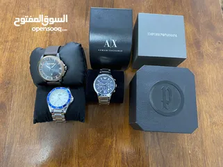  1 Armani, Police and Lacoste Watch with box (New and Used)