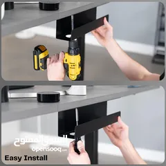  8 VIVO Under Desk 17 inch Cable Management Trays, Power Strip Holders