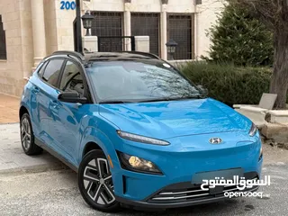  4 ‎هيونداي كونا كهرباء موديل 2022 كلين تايتل خالي من الحوادث جمرك اليوم ترخيص وتأمين سنه كامله
