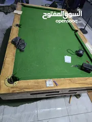  4 طاوله بلياردو امريكيه بوضع ممتاز