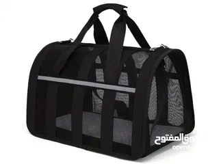  13 Pet bag trolley  حقيبة مع عجلات للكلاب الصغيرة والقطط لون اسود مع عجلات