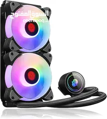  3 مبرد مائي أصلي للمعالجات COOLMAN 240MM ARGB GAMING LIQUID COOLING FOR AMD & INTEL LGA1700 CPU