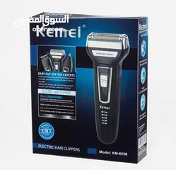  1 Kemei – rasoir électrique flottant 3 en 1 pour hommes, Rechargeable, pour barbe et cheveux
