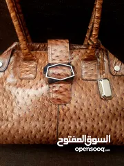  3 شنتة ماركة JASPER CONREN جلد 100% وارد اميركا لون تايغر