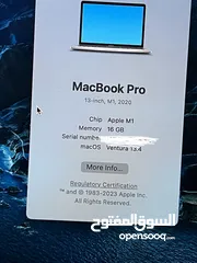  4 Mac book pro M1 almost new 16 GB ram