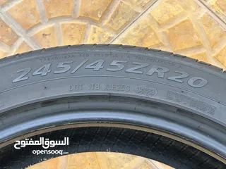  3 245/45/20 تاير 1 فقط