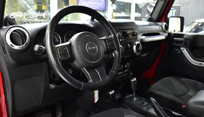  8 Jeep Wrangler Sahara ( 2014 Model ) in Red Color GCC Specs