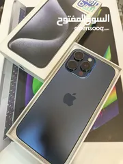  14 Iphoen 15 pro max 256 GB وارد شرق اوسط  بحالة الجديد تماماً