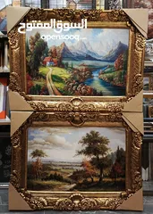  29 براويز وتعليقات وحائط بأقل الاسعار لوحات رسم مرايا غرف سفرة وصالونات وجلوس وأدوات المنزلية يدويا