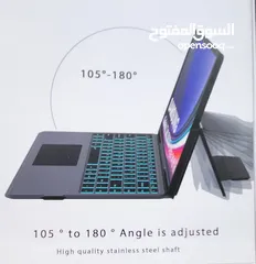  2 Wireless Keyboard with TrackPad for Samsung Galaxy Tab S9 Ultra(English and Arabic)