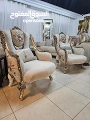  4 طقم نيو كلاسيك 7مقاعد مستورد مصري