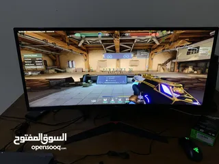  2 Lg ultra wide gaming monitor