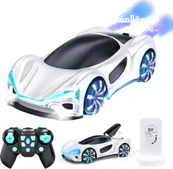  1 سيارة تسلا المجنونة المضيئة