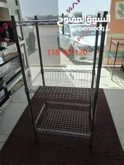  2 الأرفف/shelves Metal woven net أرفف المطبخ/kitchen shelves & رفوف المتاجر الكبsupermarket shelves