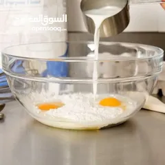  2 صحن مجور زجاج شفاف (جاط صغير)
