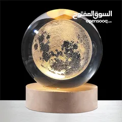  1 كرة زجاجية مضيئة .. هدية فاخرة ومميزة 3D  متوفرة باكثر من 15 تصميم مختلف
