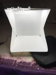  2 صندوق إضاءة للتصوير الاحترافي LED قياس 30x30 ثلاث درجات إضاءة portable light box photography