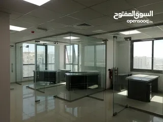  1 OFFICE PARTITION MIRROR GLASS
