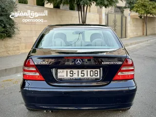  6 مرسيدس C200 موديل 2007 وارد الشركة عداد 155 الف كم بحالة الوكالة