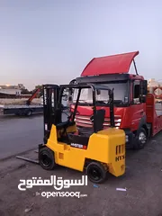  1 رافعات شوكية نوع هايستر ديزل حمولت 2طن جك وصط  قير اتومتك بحاله الوكاله