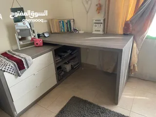  2 Sofas, single bed, desks & tv for sale