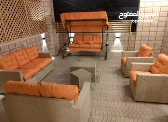  7 تفصيل اغطية و كفرات لاطقم الرتان والمراجيح الايطالي و عش البلبل والاثاث الخارجي من الشتاء والمطر
