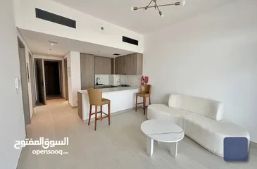  4 غرفه وصاله اول ساكن مفروشه بالكامل بنايه جديده كامله الخدمات في قلب دبي