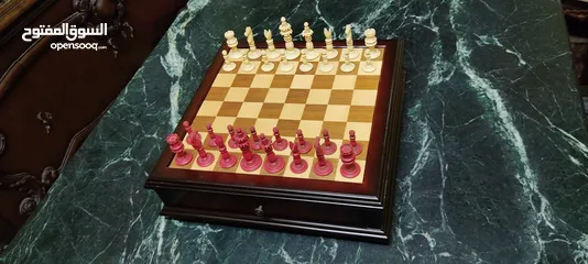  12 شطرنج تحفة ديكور من الخشب الفاخر
