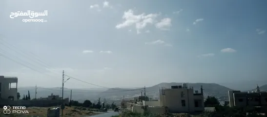  3 أرض للبيع في أبو نصير على شارعين تصلح لبناء فيلا إطلالة رائعة قريبة على شارع الأردن
