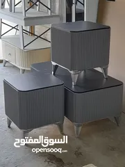  3 طاولات وسط خشب 18م او ادهان  مقاسات كبيره مع امكنيه تغيير المقاسات اطقم طاولات مع ديكور شاشه
