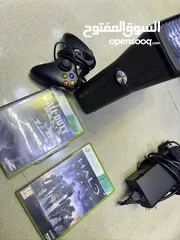  4 Xbox 360 slim اكس بوكس 360 سلم نظيف وشغال اقراص