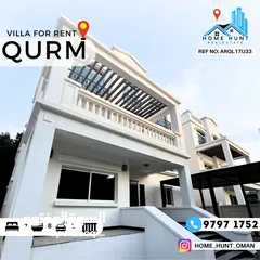  1 QURM  HIGH QUALITY 6+1 BR VILLA WALKABLE FROM THE BEACH