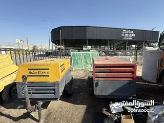  6 كمبريسات اطلس 3 سلندر 2013  + 2007 في حالة الوكالة نظيفة جدا جدا تبريد زيت