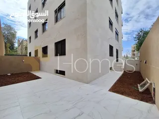  1 شقة ارضية مع حديقة للبيع في ضاحية الامير راشد بمساحة بناء 150م