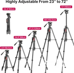  2 ترايبود كاميرا نوع ممتاز جدا وعالي الجودة  Ulanzi(U-SElECt)  VT-02 Tripod Heavy Duty