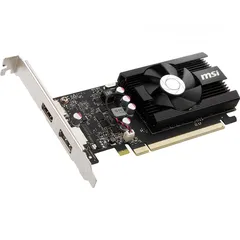  2 كرت شاشه نفيديا جيفورس MSI LP NVIDIA GEFORCE GT 1030 2GB GDDR4 GRAPHIC CARD