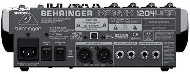  2 Behringer Xenyx 1204USB Mixer
