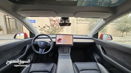  4 TESLA MODEL Y LONGRANGE DUAL MOTOR 2022 تيسلا موديل واي 7مقاعد فحص كامل بحالة الوكاله