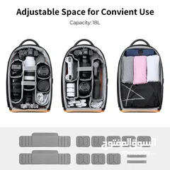  3 K&F CONCEPT 18L Camera Backpack حقيبة معدات تصوير