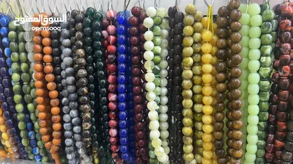  1 مسبحة مسابح سبحة كريستال خشب بلاستك مقاسات
